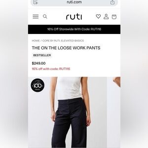 Ruti “on the loose” work pants.